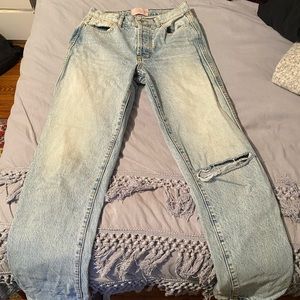 Revice denim light wash dad jeans